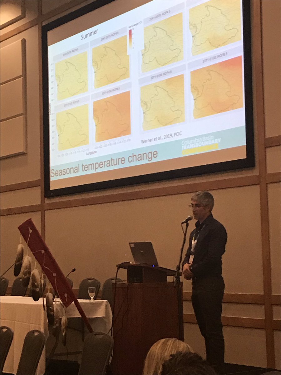 1river1future's tweet photo. Brian Menounos, Professor, Geography Canada Research Chair in Glacier Change, @UNBC kicks off the sessions with a presentation on #climatechange, melting glaciers and future implications within the Basin. https://t.co/HVC0VPO8cM