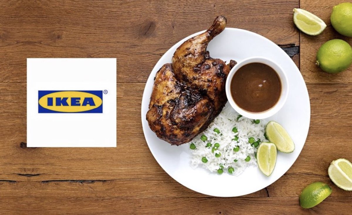 What are your thoughts on <a href="/IKEAUK/">IKEA UK</a> jerk chicken &amp; “rice and peas” #ikea #food #jerkchicken #riceandpeas