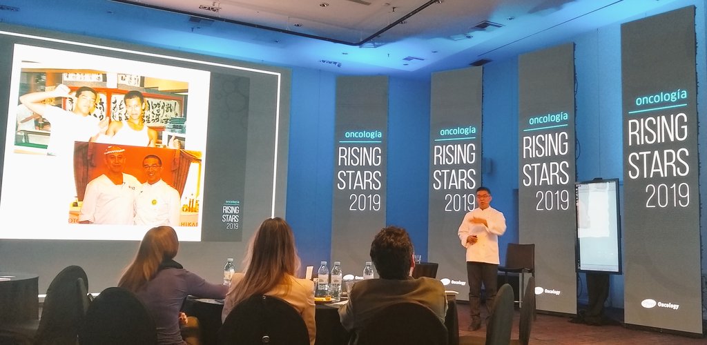 Thinking out of the box with <a href="/Ohnochef/">Takehiro Ohno</a> at #RisingStars2019 <a href="/pfizer/">Pfizer Inc.</a> #oncology #Argentina