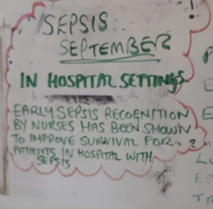 janinemorris31's tweet photo. Another sepsis fact put up in the staff room....early recognition and interventions are essential @angiewalshie @CritcareLTHTR @UKSepsisTrust @sepsislthtr @sallejacko @Platt10Jane #sepsisseptember https://t.co/3ztpvpFDlH