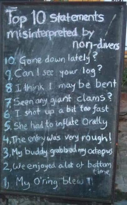 ScubaSlate's tweet photo. Never thought of these like that before! ๐คฃ๐คฃ๐คฃ #Scuba #ScubaDiving https://t.co/eZItPDf5Ur