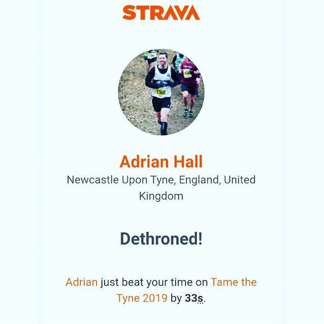 Its official! @crunchynuttauk has been out and smashed my time on my own route! I'm not even miffed, honest 🙄 well done mate, the question is, do you think you managed to #TameTheTyne ?
.
.
.
.
.
#powerofrunning #northeastrunners #ukrunchat #strava #… ift.tt/2UOFjJk