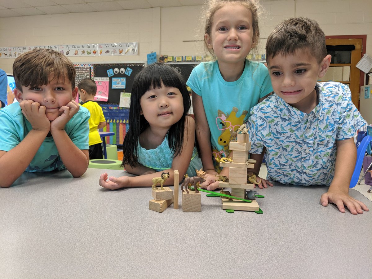 MissMcEleneyK's tweet photo. We read the book, “Goodnight Gorilla” and discussed what type of animals and habitats are at the zoo @WoodcrestES.  Then, scientist were off to work as a team to build a bed that can fit the most zoo animals. #StemChallenge #Cherryhillscience #WEareCHPS #WC2theCore
#teamwork https://t.co/rWyeFyz23F