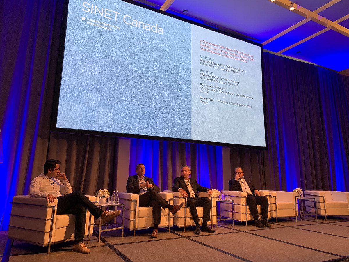 Georgian_io's tweet photo. Building trust and security through confident security with @madumix, @gfoster2010, Karl Larson @TELUS, and Nadav Zafrir @team8cyber 🔒

Thanks for hosting this discussion @SINETconnection! https://t.co/PtdwrWYHK2