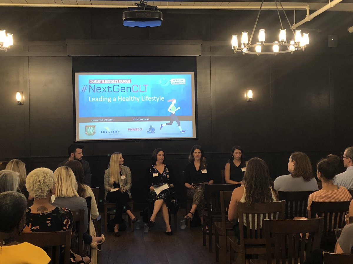 OrthoCarolina's tweet photo. The future of OC team member wellness: onsite meditation classes. 

Our Wellness Program Manager Janelle is sharing her plans at @CBJEvents #NextGenCLT https://t.co/gLk3amNh5a