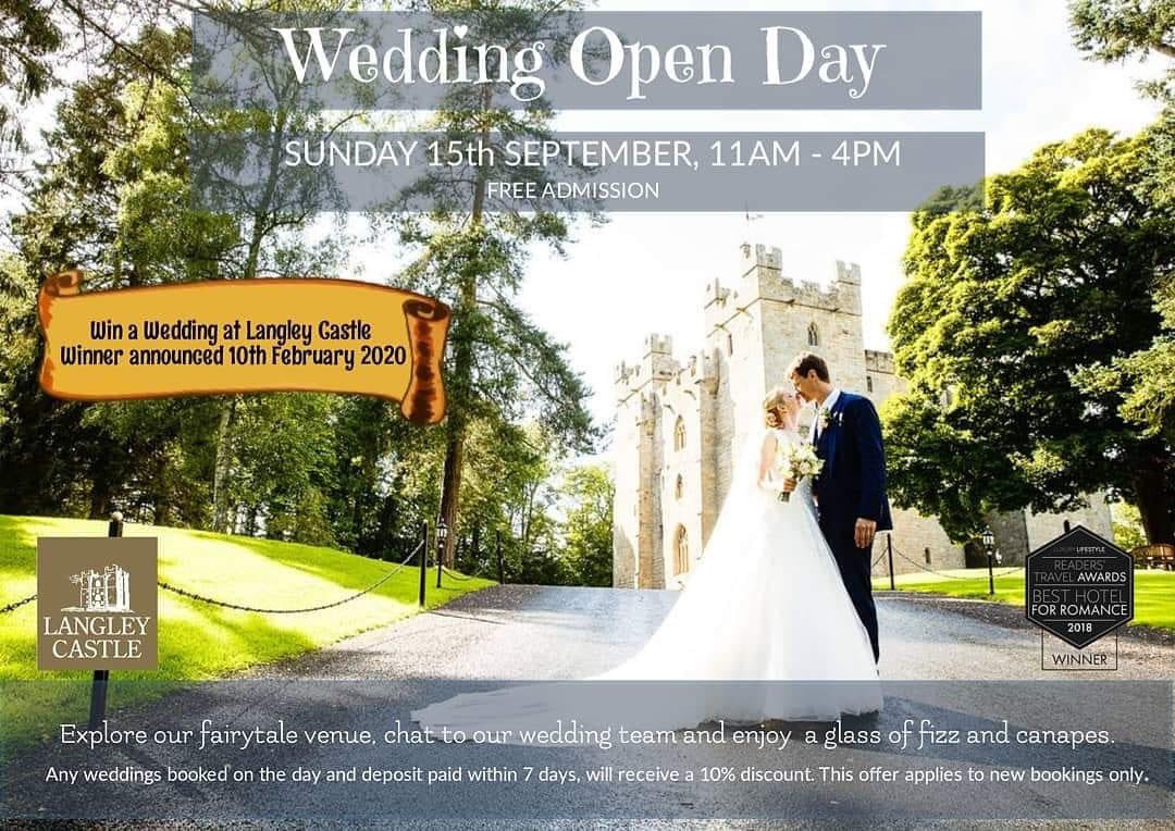 langleycastle's tweet photo. Don’t forget to pop along this Sunday as we have our Wedding Open Day from 11am-4pm 💍👰🏼🥂 https://t.co/PgOMPg7NXq