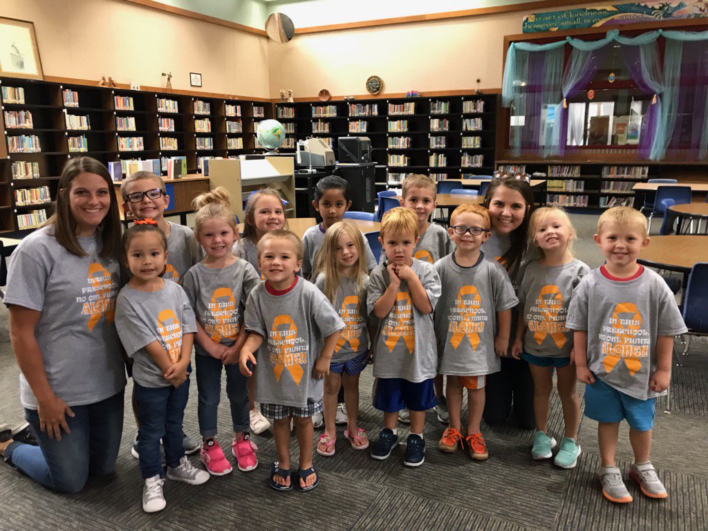 lesaschulte's tweet photo. In this preschool NO ONE fights alone! #GoGold #EraseKidCancer #FightLikeAKid https://t.co/GxZZ3rC0Am