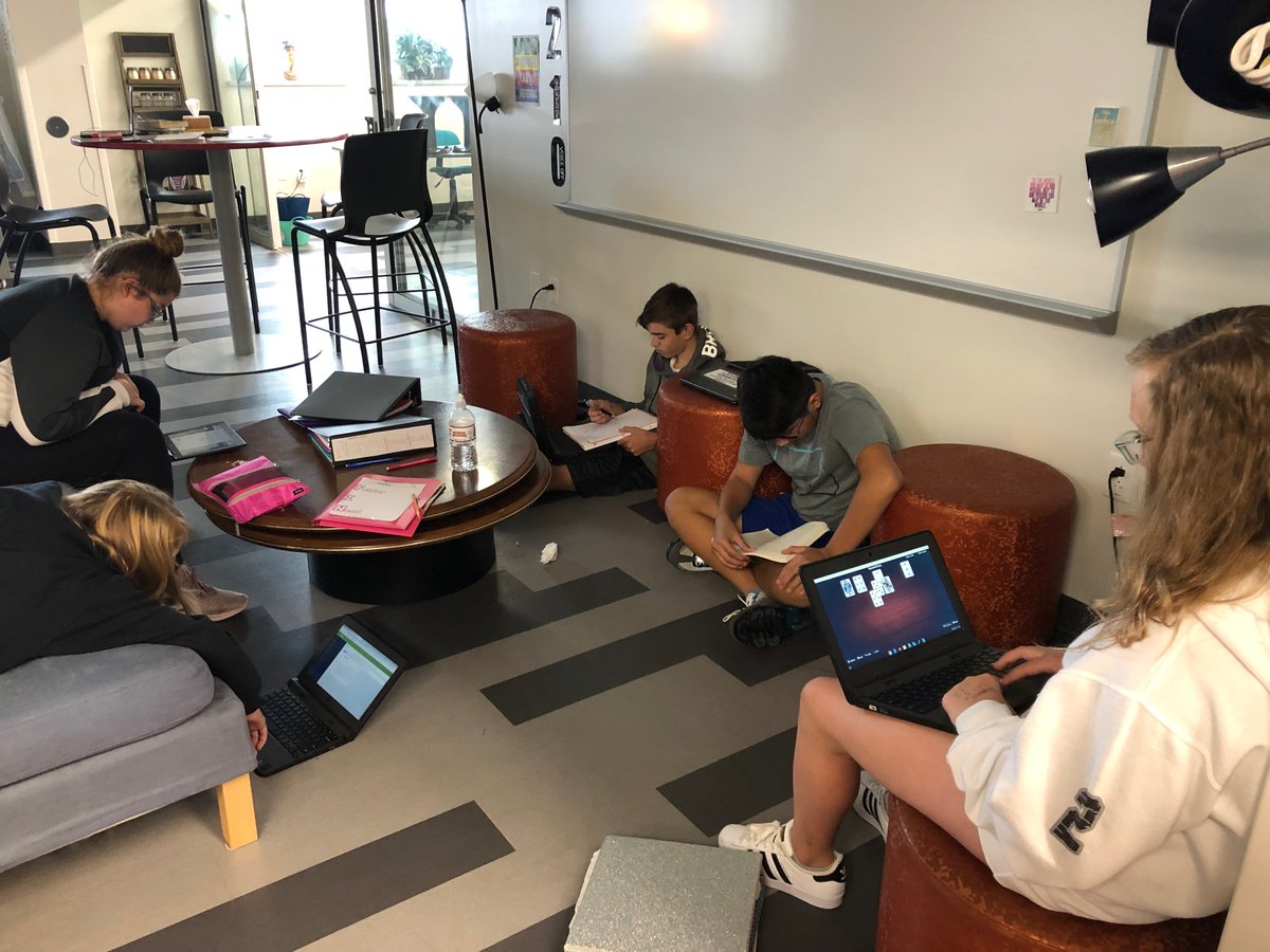 Love that our students advocate for their needs by choosing flexible spaces as learners. #mlmuskypride