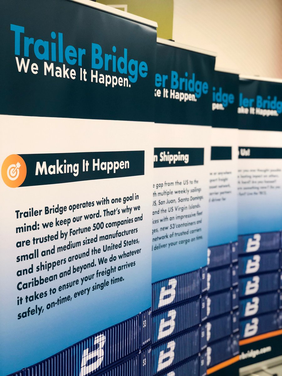 FASTSIGNSJAX's tweet image. These banners for @trailerbridge looked so good we had to snap a 📸#fastsigns #signs #workinjax #duuuval #signage #fastsignsjax #throwbackthursday #thursdaythoughts