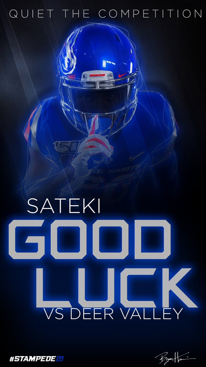 All love 💙 #stampede21 @DarrenUscherBSU <a href="/BSURecruits/">BSURecruits 🔷🐴🔶</a>