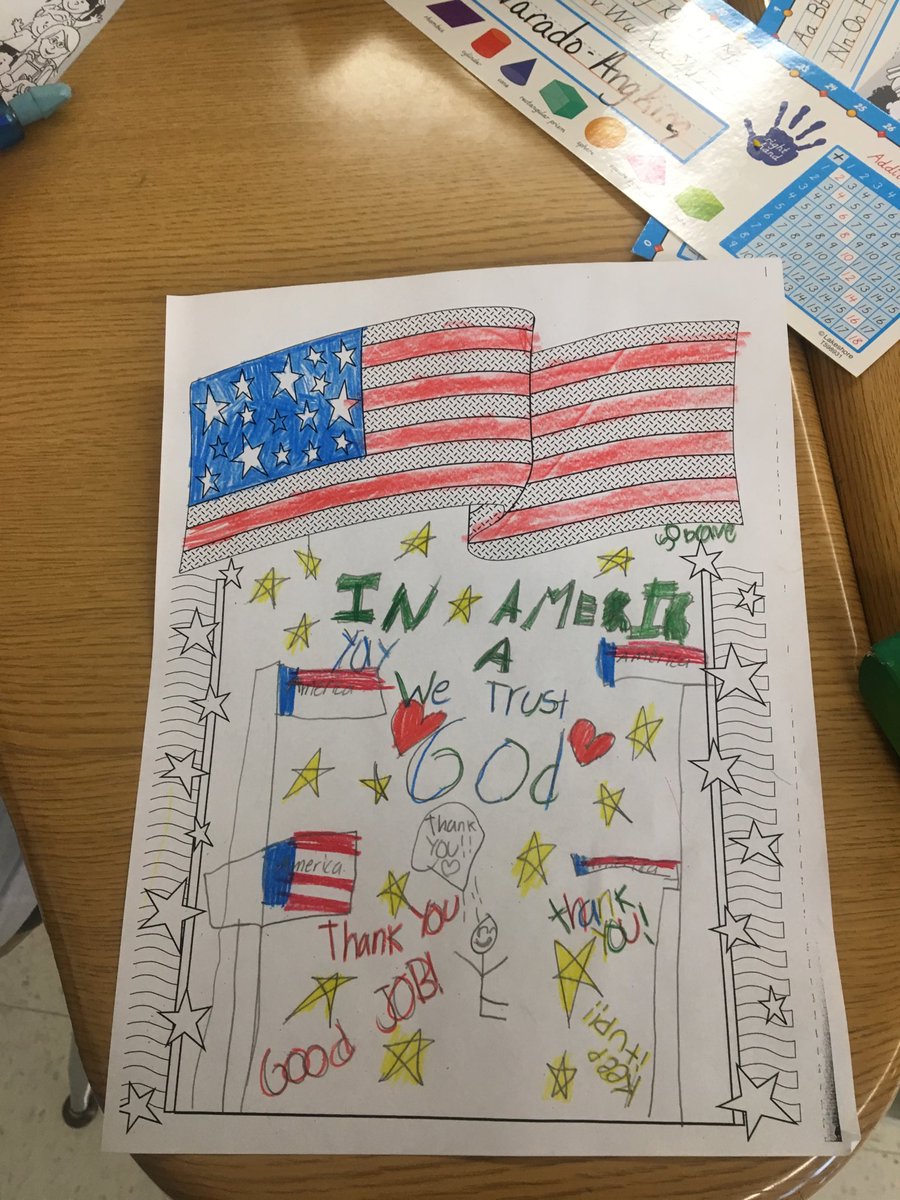 Mparob40's tweet photo. My students wrote letters to WWII veterans on Patriots Day thanking them for their service and wishing them well on their upcoming Honor Flight! #whatitsabout https://t.co/GiHQTDjsGW
