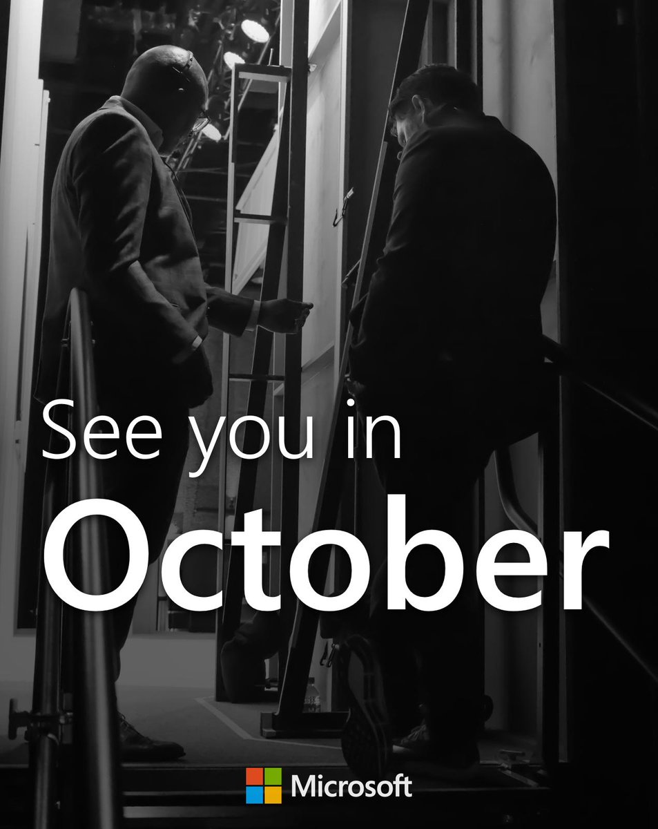 The #MicrosoftEvent is arriving soon in NYC and streaming live everywhere on Twitter Oct. 2 at 10am ET.