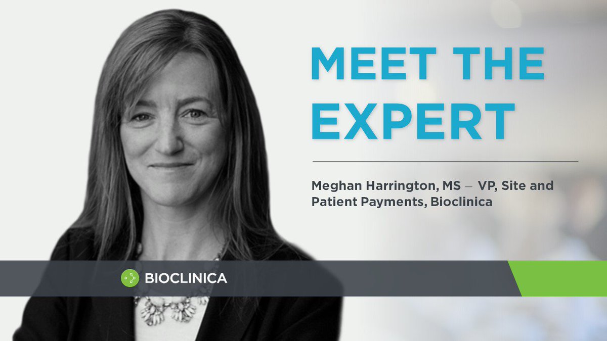 Clario's tweet photo. Are site payment a challenge? Meet our expert Meghan Harrington to learn more about our Site &amp; Patient Payments technology. #bioclinica #meetexperts #clinicaltrials
https://t.co/yfsIXvsxWx https://t.co/IIhf6XeAp9