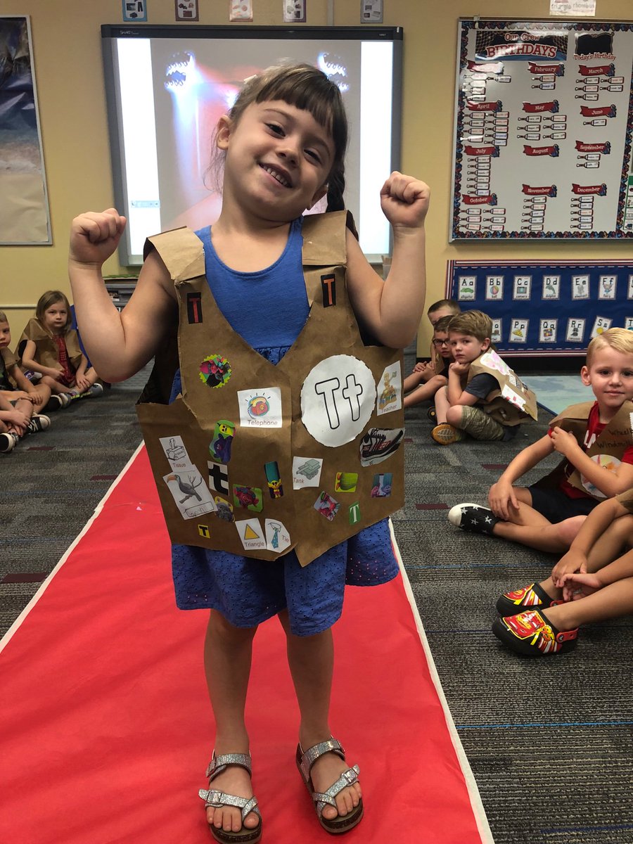 qcusd_preschool's tweet image. Check out our students walking the runway! They are modeling the letters of the alphabet and the words that start with each letter. #qcleads #excellencethroughleadership #alphabetknowledge #redcarpetfashion