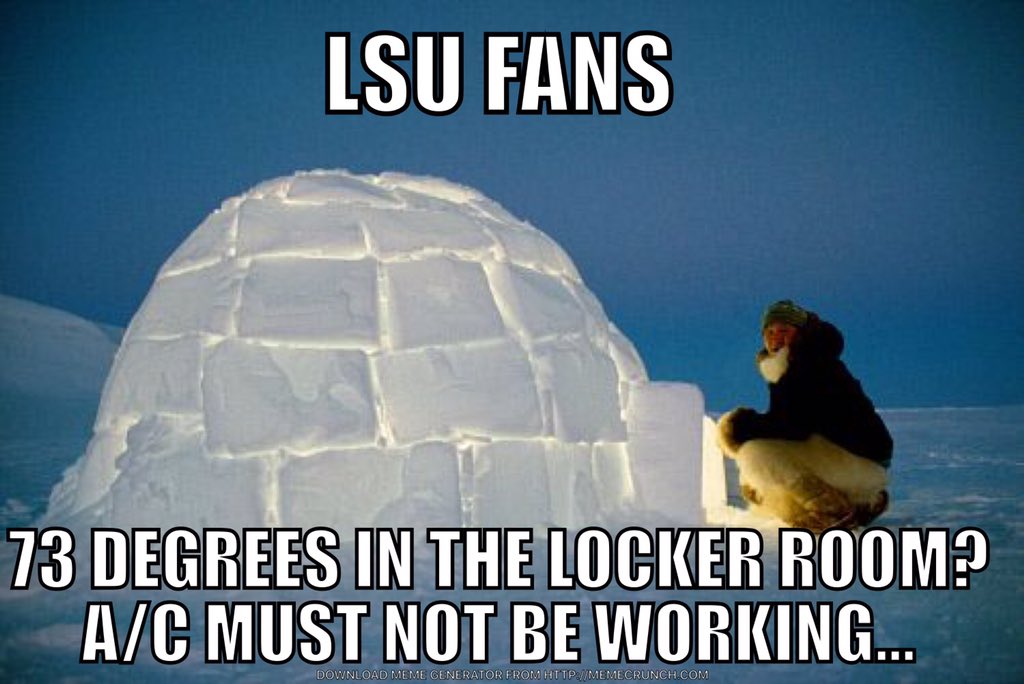JaviPerez7AM's tweet image. Ever been to #BatonRouge? Apparently it’s really cold there. Can’t blame @TexasFootball for not knowing. We finally have an answer for #ACgate. Sorry @LSUfootball. We didn’t know.