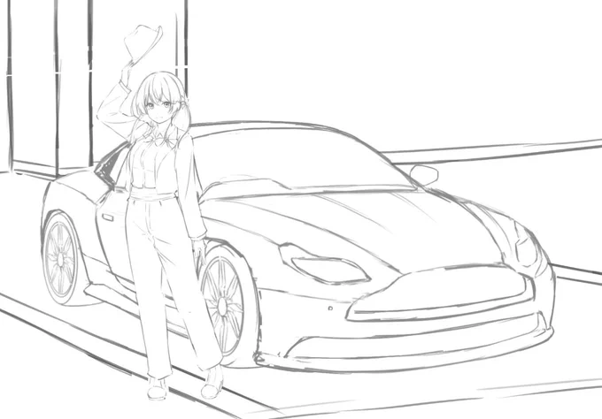 下描き? 