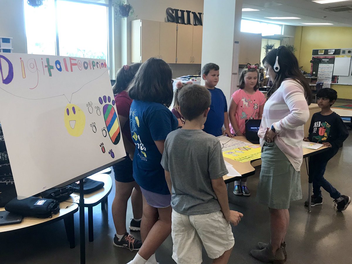 We’ve learned so much about digital citizenship! Time to show it off to Mrs. Talburt and the other learning specialists at our Digital Citizenship Fair.