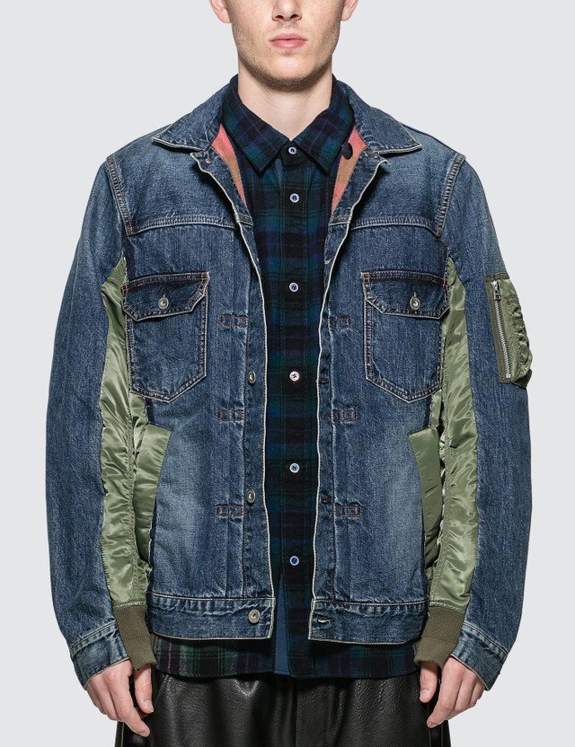 【美品】Levi's ハイブリッドトラッカージャケット MA-1 Sサイズ状態︰良好