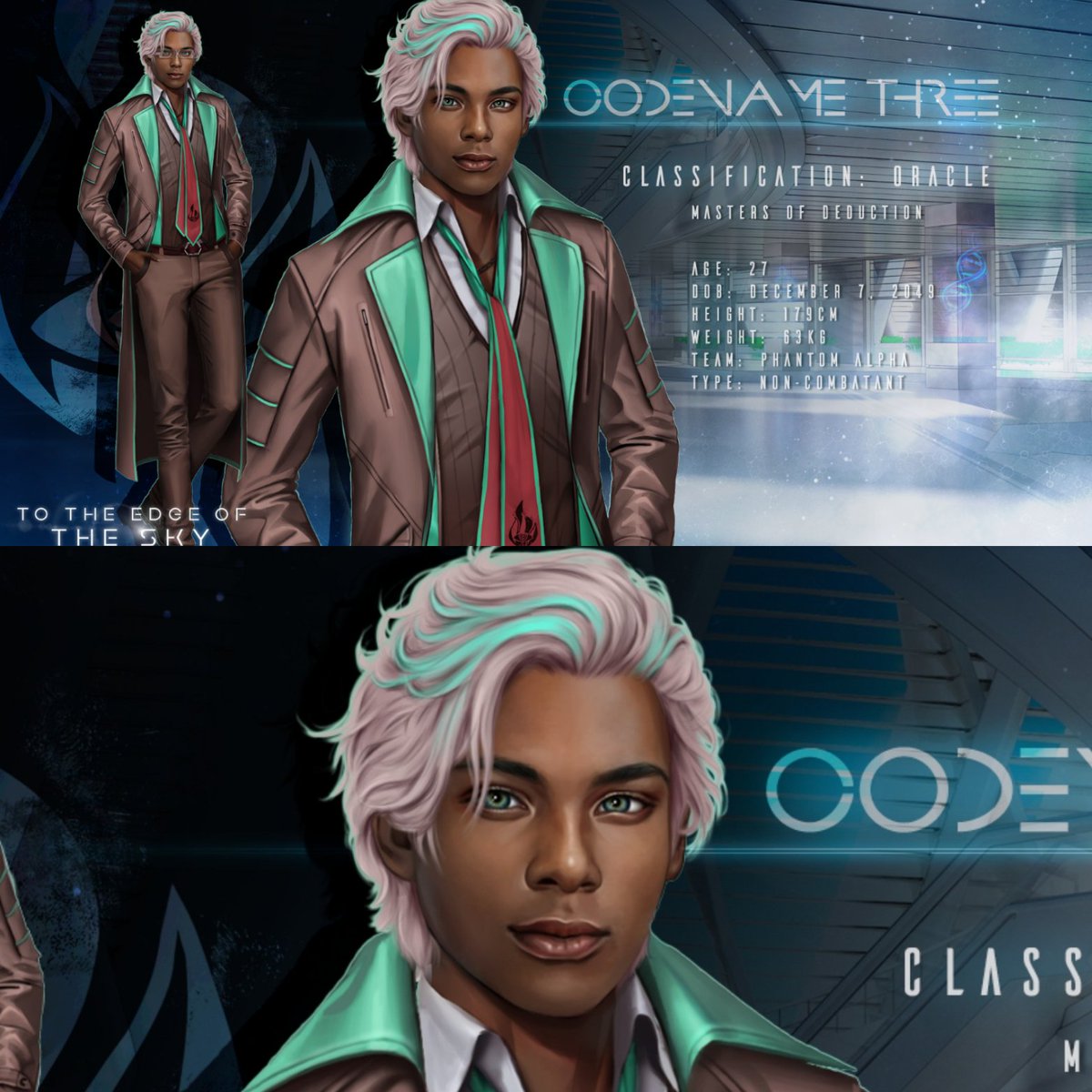 AjaCelestin's tweet image. Guess who forgot to upload Three's dossier to Twitter last night. As I put on Insta, I'm sure some are uncomfortable with the darker skin tone, but #RepresentationMatters #TTEOTS #OperativeThree. Five is already available for early access viewing at patreon.com/ajanejk