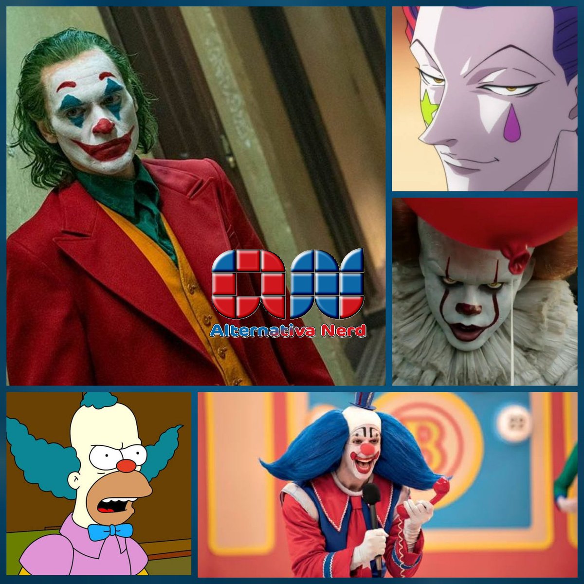 AlternativaNerd's tweet photo. Qual o seu palhaço favorito??
Siga @AlternativaNerd
TAGS
#alternativanerd #mundonerd #hisoka #hunterxhunter #coringa #joker #krusty #nerd #vidanerd #humornerd #bingo #bingooreisasmanhas #pennywise #itacoisa2 https://t.co/rtI98i0iUn