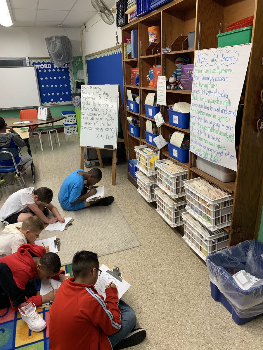 Kentk2345's tweet photo. Starting off the year with HOPES AND DREAMS! These goals helped students to work together and develop three main guidelines for our classroom! @BayviewESchool #WeAreBayview https://t.co/Lb4ruyHywf