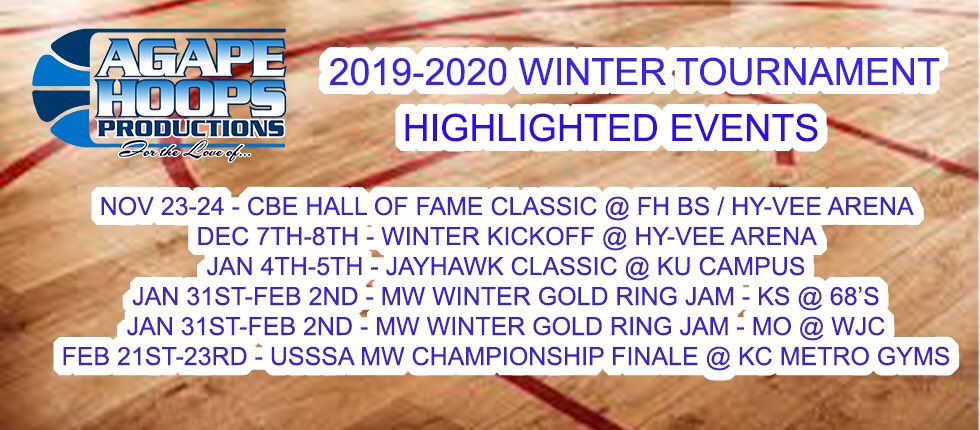 Our 2019-2020 Winter Tournament Calendar has been released! Mark your calendars now for the highlighted events below!