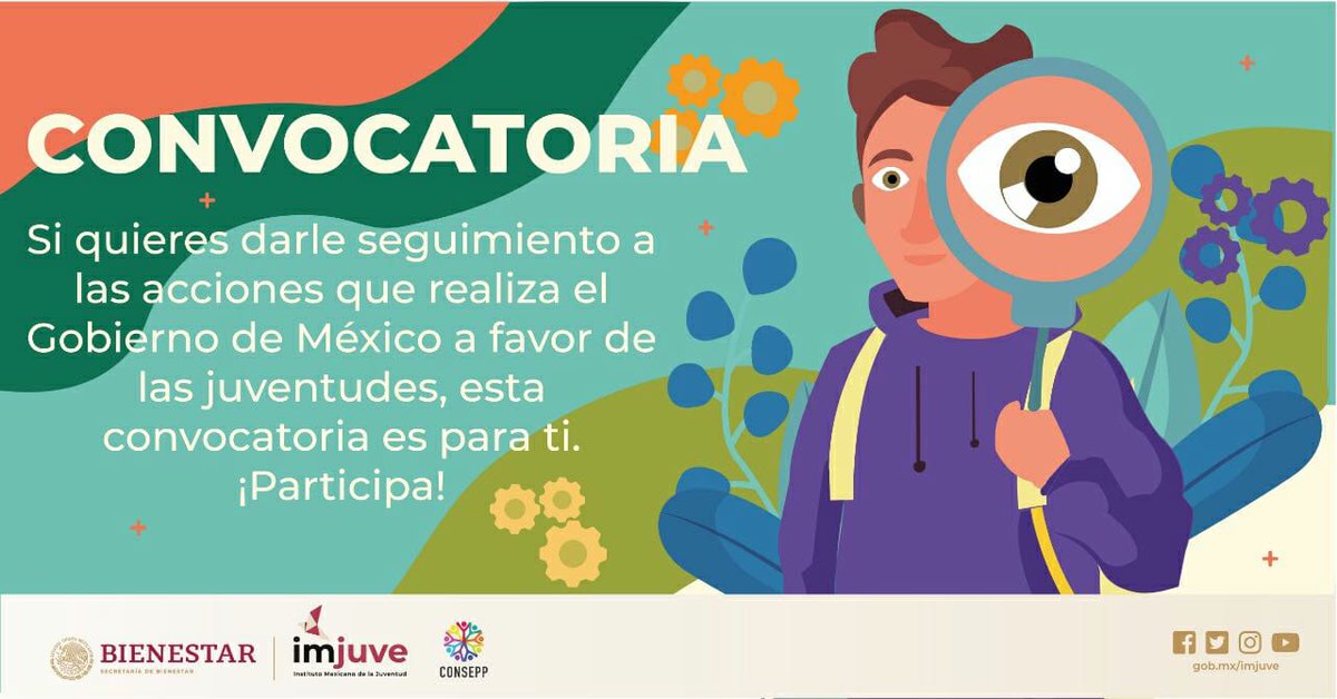 imjuvemx's tweet photo. El Consejo Ciudadano de Seguimiento de Políticas Públicas en Materia de Juventud (@CONSEPP) del Imjuve se encarga de conocer, opinar y proponer programas dirigidos a las y los jóvenes en México. ¿Te interesa formar parte de él?

Entérate cómo aquí: https://t.co/lYBthbAxGB https://t.co/SVz7BrfXjK