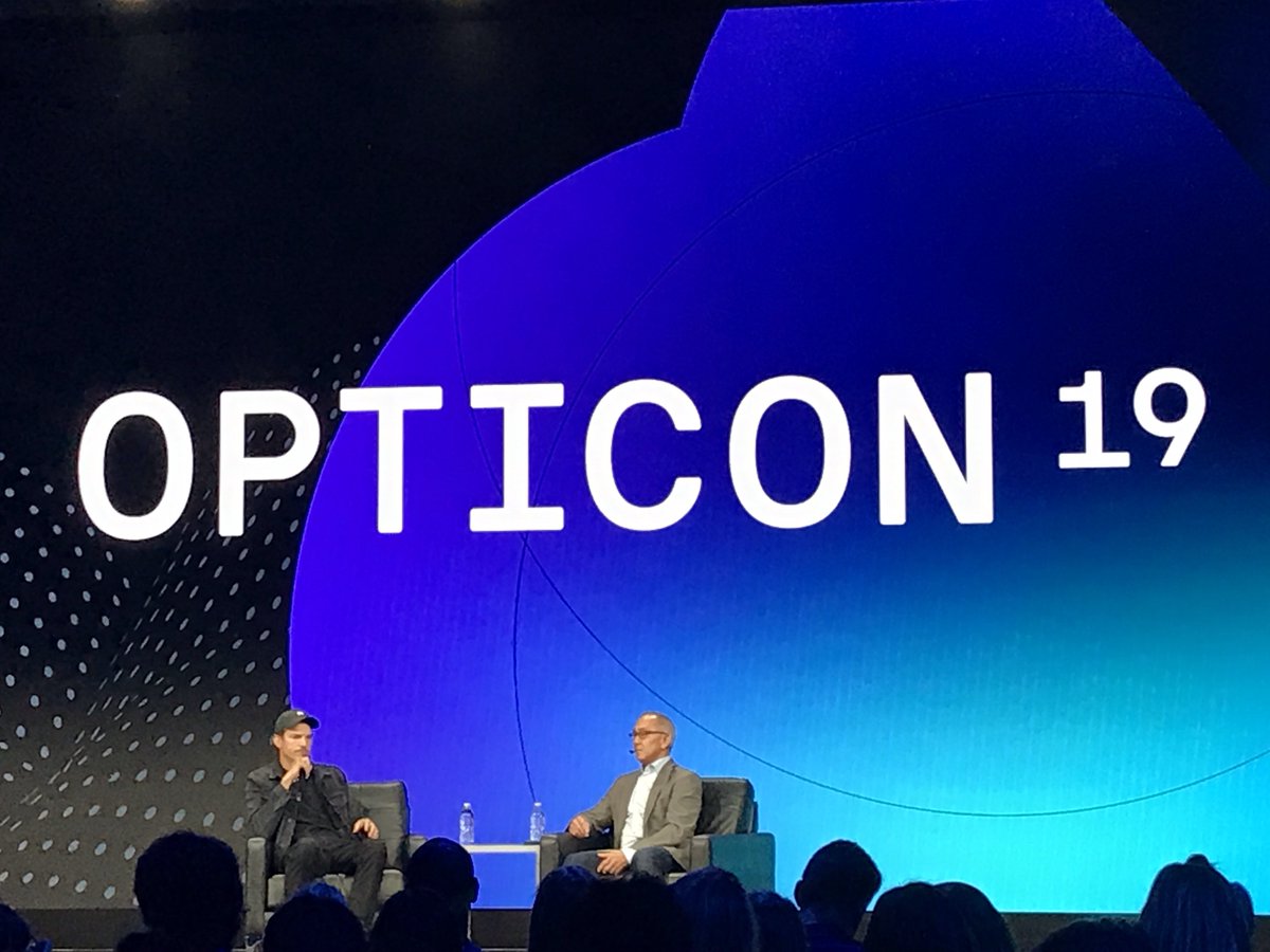 Did you know Optimizely was <a href="/aplusk/">ashton kutcher</a>‘s third investment? #Opticon19