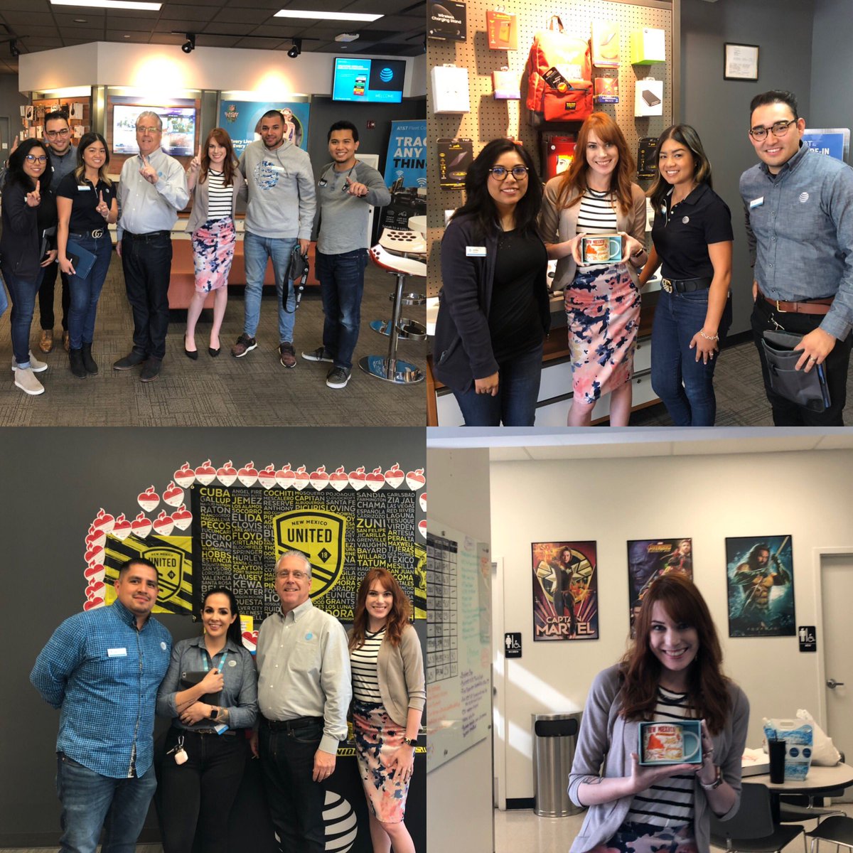 DCNJ1234's tweet photo. Team getting some great FaceTime with our VP And new Director Amanda... #southwestwins #nmcoaboveyourlevel @Amanda_K_Romero @SouthwestWins https://t.co/C8WaGyoUxg