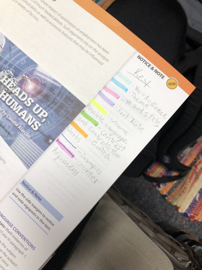 LBeamEngTeacher's tweet image. My kids are doing amazing with their #NoticeAndNote #Annotation #ProofOfLearning