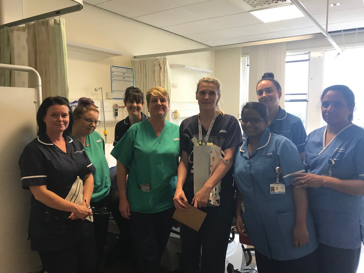 Saying goodbye to a much loved  colleague! Good luck Karolina 🍀 you’ll be a fabulous ACP , we will miss you x #inspiring#career#supportive ⁦@acutemed1⁩ ⁦<a href="/LancsHospitals/">Chorley & Royal Preston</a>⁩