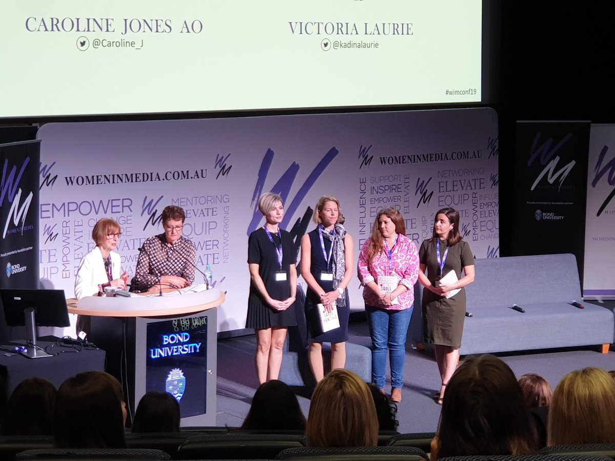 abcrothers's tweet photo. Congrats to @eva2210 on picking up the Caroline Jones Women in Media Young Journo's Award &amp; top work by @courtzfowler @Anna_Hartley1 #WIMconf19 https://t.co/y1wy90kY1w