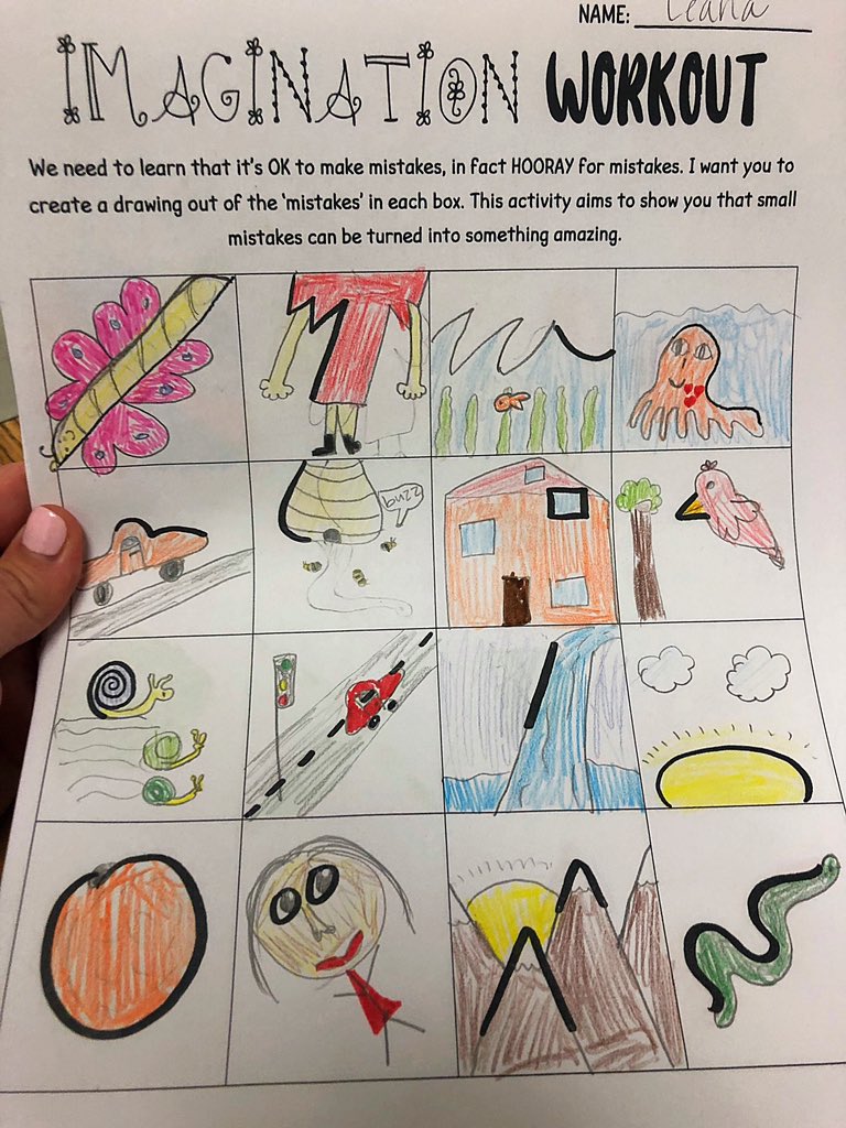 Look what you can do with a mistake! 👀🧠👌🏼#growthmindset #imagine #rlc20 <a href="/RLCPrincipal/">Diane Insari</a> <a href="/RLC_Coyotes/">Rosa Lee Carter ES</a>