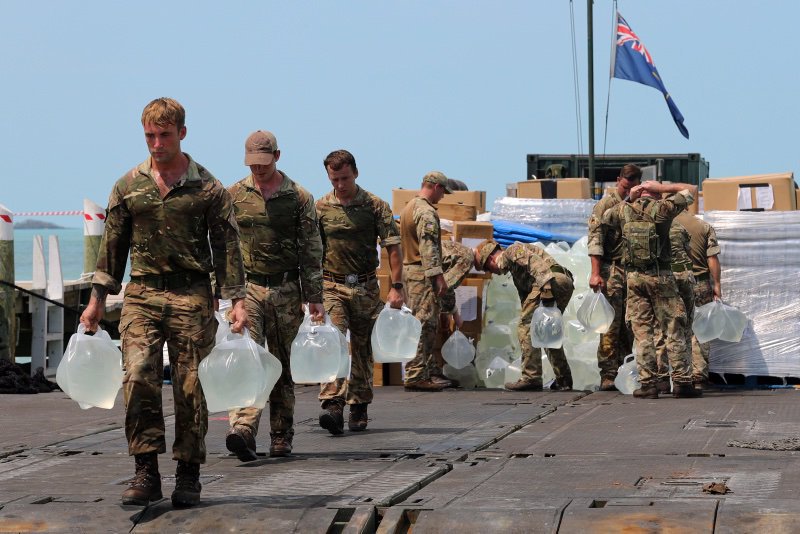 ArmyMaritime's tweet photo. The new face of the Regiment @17_RLC  just doing his job to help those in need. Sail Army. https://t.co/Vq0i9auc5w