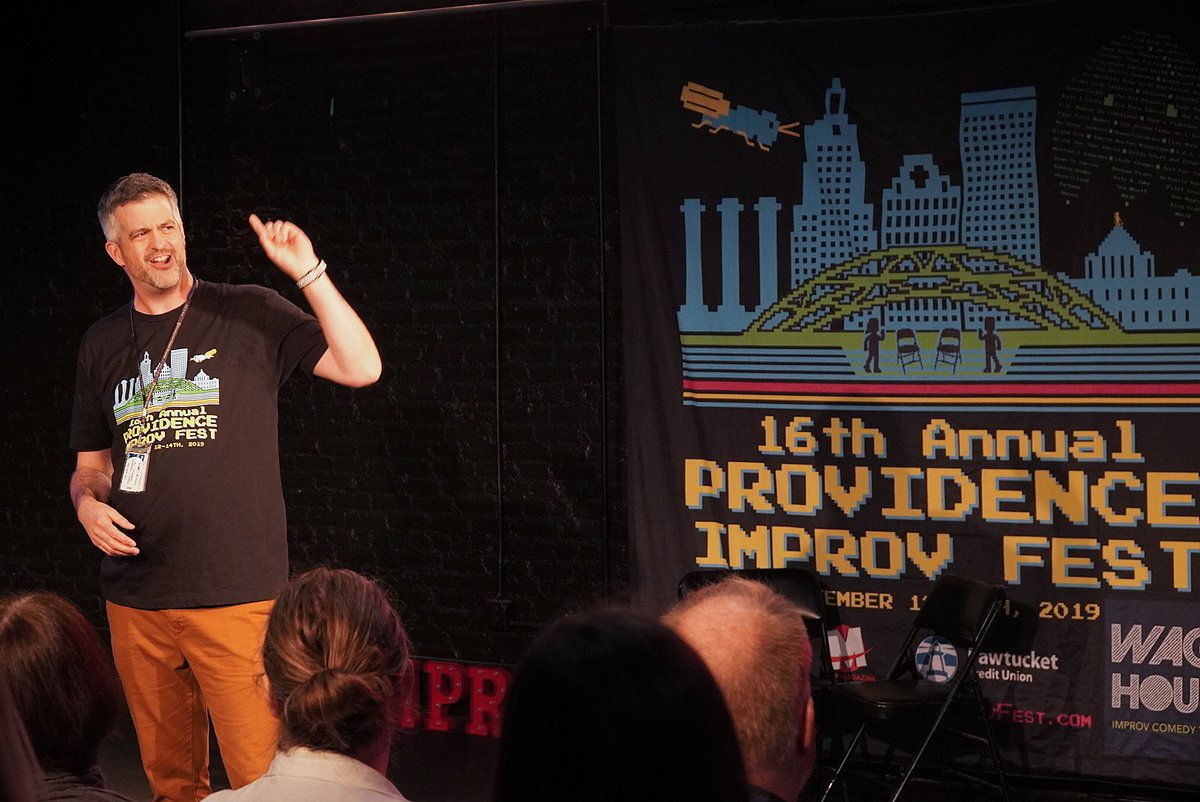 PVDImprovFest's tweet photo. Kicking off the 16th annual @pvdimprovfest right now @AS220 Blackbox!! #providence #improv #comedy #festival #pvdif16 https://t.co/dgl38zfiCl