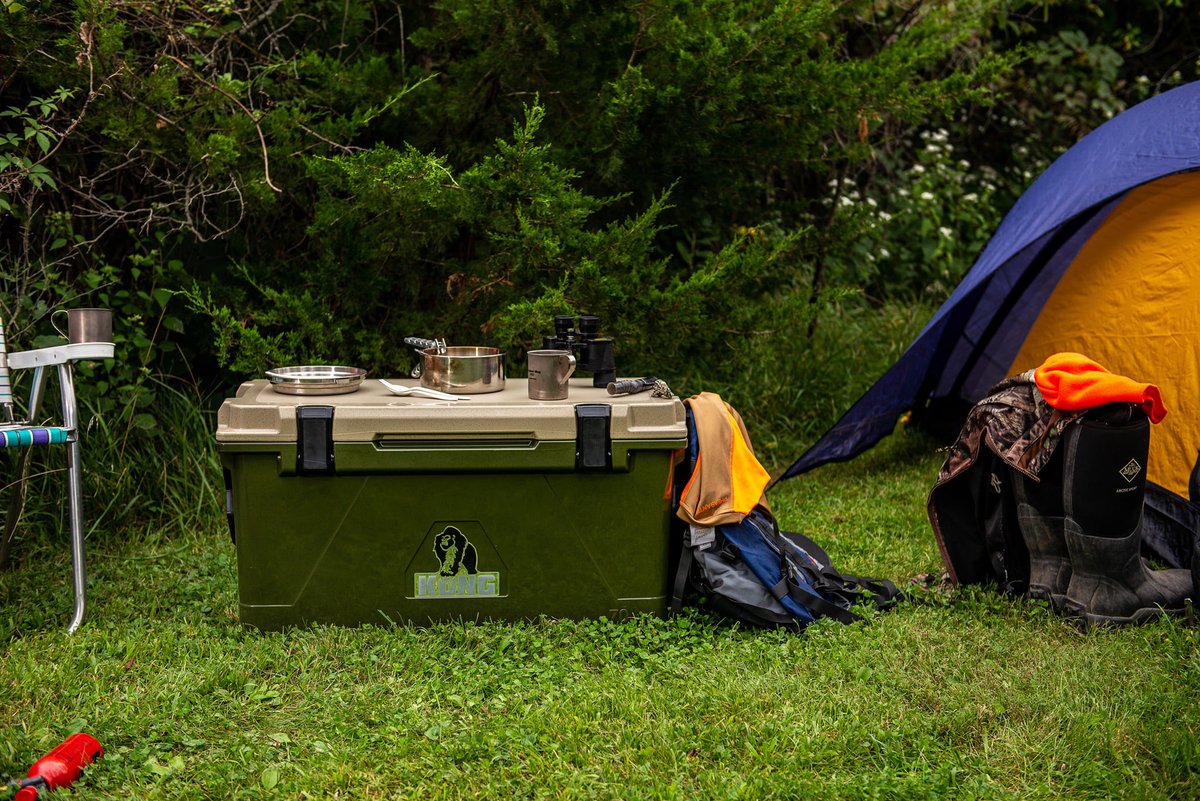 Our fall color has arrived! 🍂🦍 Meet Woodland Green. Pre-sale starts today and shipping will start October 1st. Available in 50,70 and 110QT sizes only. Be the first to order yours today at kongcoolers.com