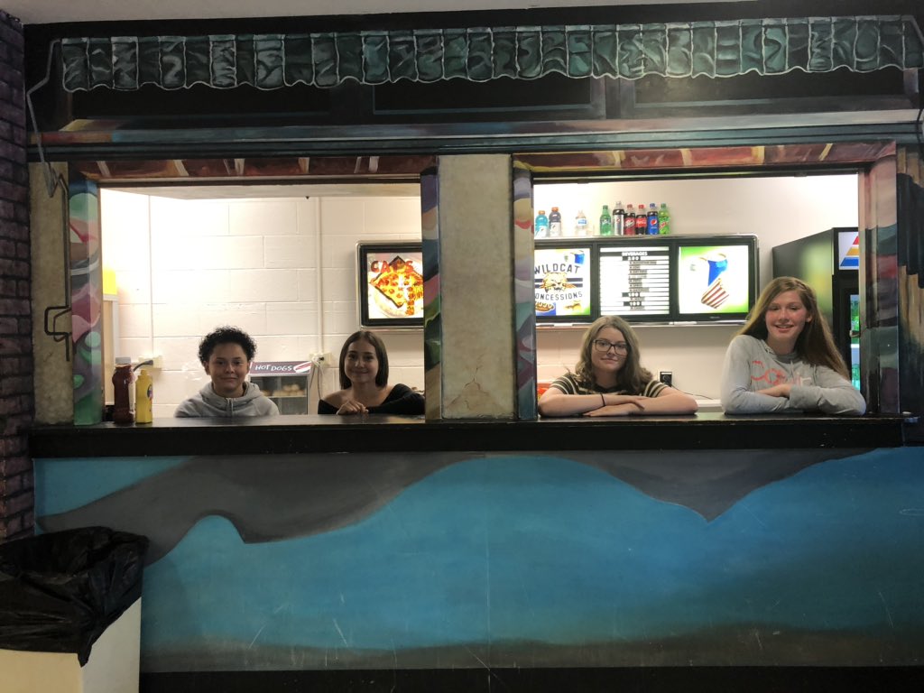 Wildcat GBB having fun at VB concessions! Go Cats!