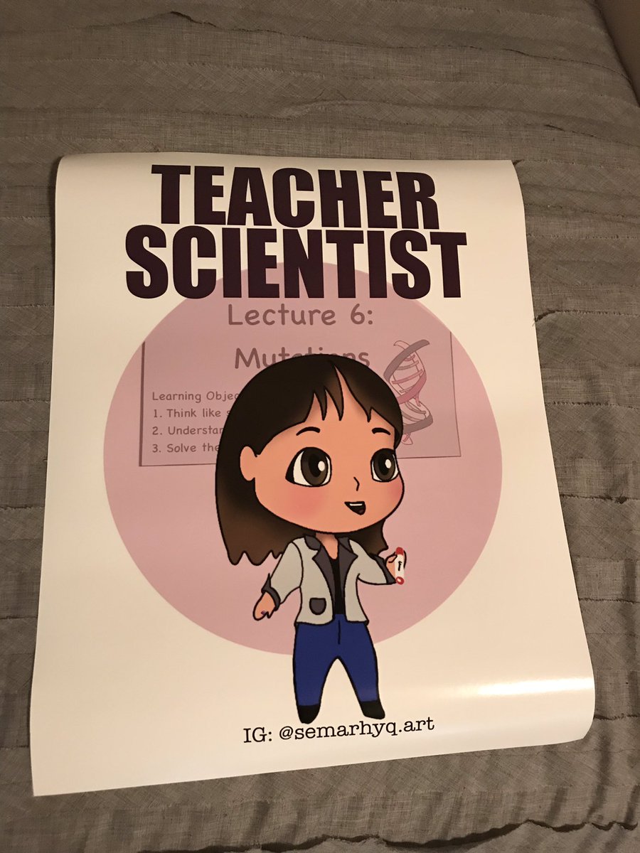 I just got my teacher scientist poster in the mail today, and I can’t wait to hang it up. @semarhyquinones #typesofscientists