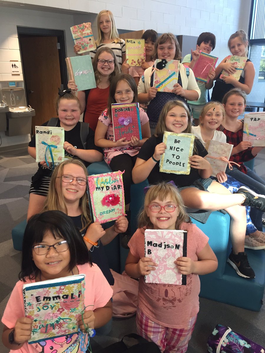 GRL PWR kicked off tonight at Goodman Elementary! What girl doesn’t need a personal journal designed by themselves?