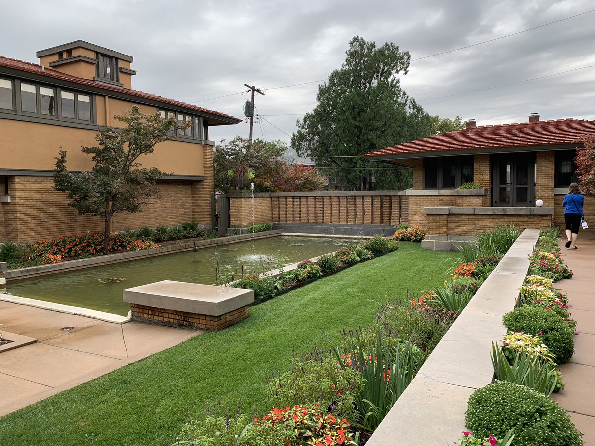 maryinmadison's tweet image. Getting acquainted with another #frankloydwright work of genius: Allen House on a rainy @VisitWichita afternoon.