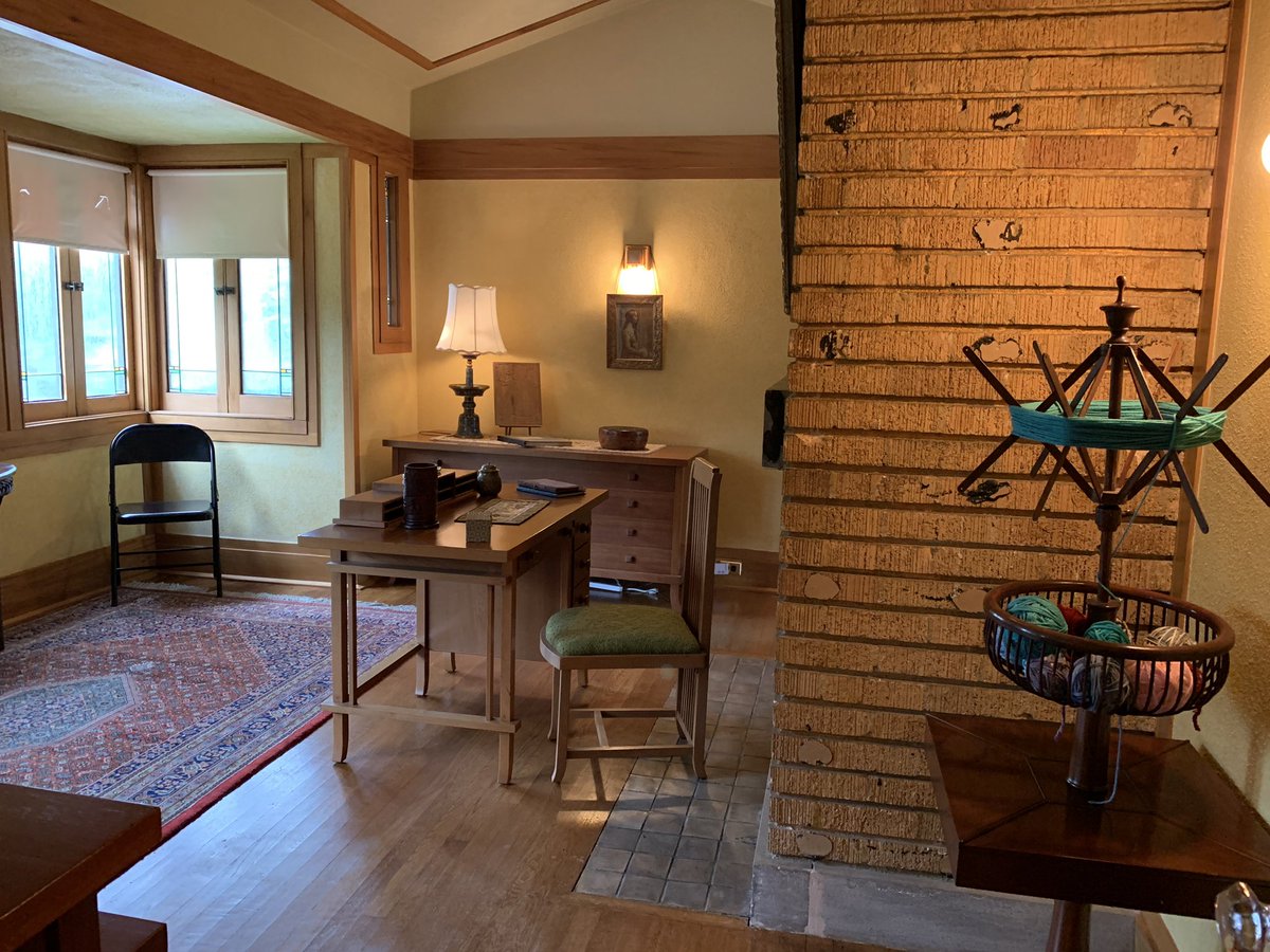 maryinmadison's tweet image. Getting acquainted with another #frankloydwright work of genius: Allen House on a rainy @VisitWichita afternoon.