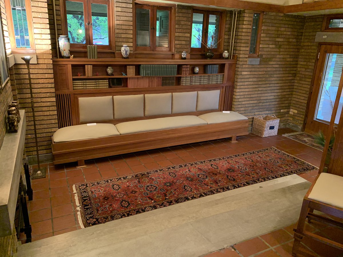 maryinmadison's tweet image. Getting acquainted with another #frankloydwright work of genius: Allen House on a rainy @VisitWichita afternoon.