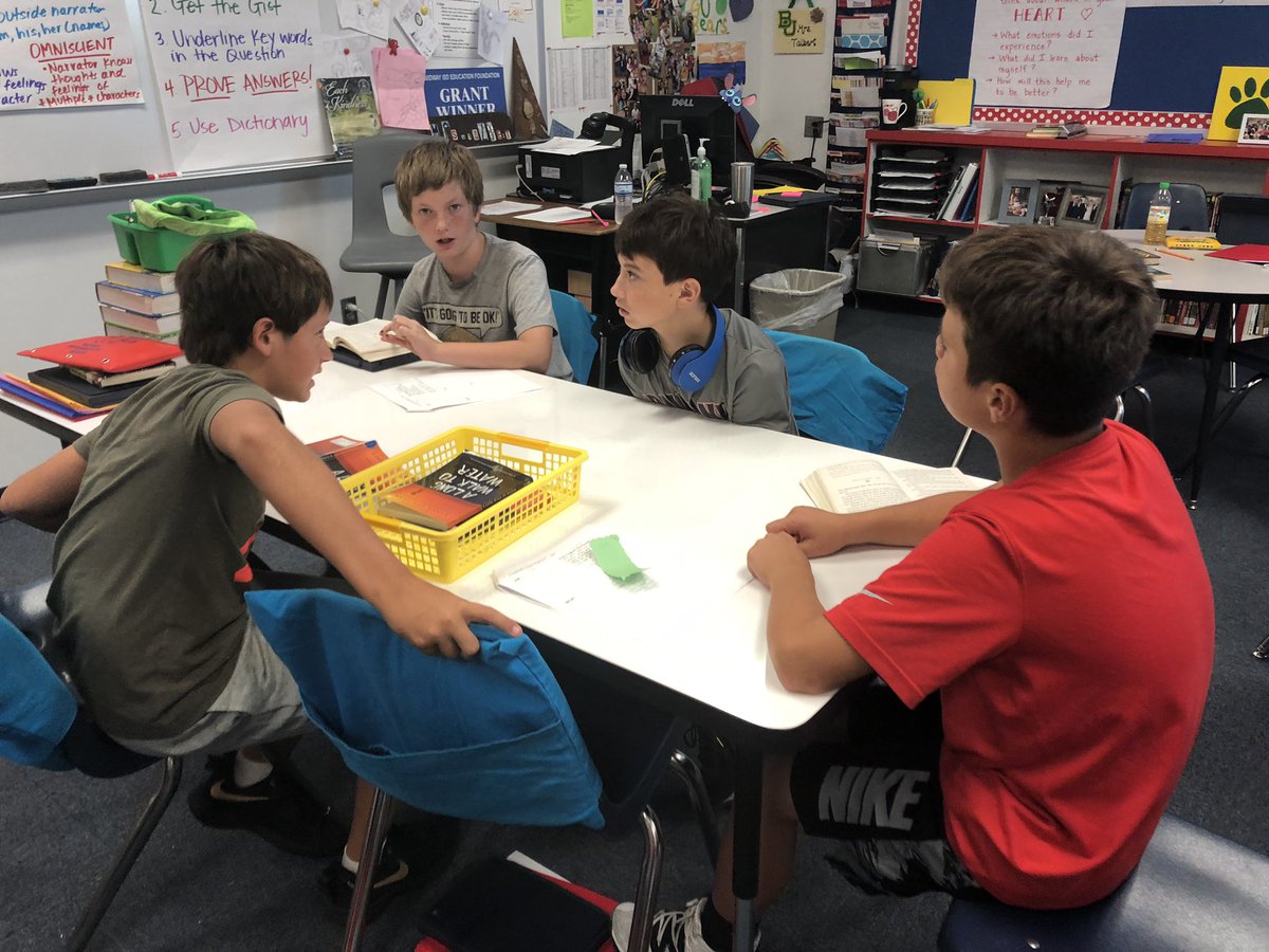 WGILibrarian's tweet photo. 5th period was on FIRE with today’s Book, Head, Heart discussions over A Long Walk to Water! @woodgatemisd #itagreat2bwoodgate #disruptivethinking #everyonethinking #everyonesharing https://t.co/YqZrcyKi01