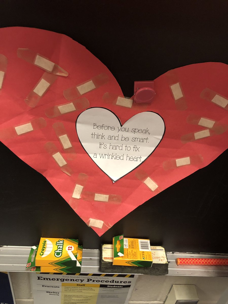 Chrysanthemum- You can never fix a wrinkled heart...be kind always. Loved talking about kindness with my kinders today!