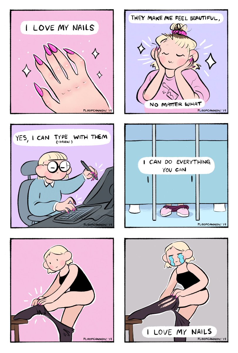I love my nails #comic ? 