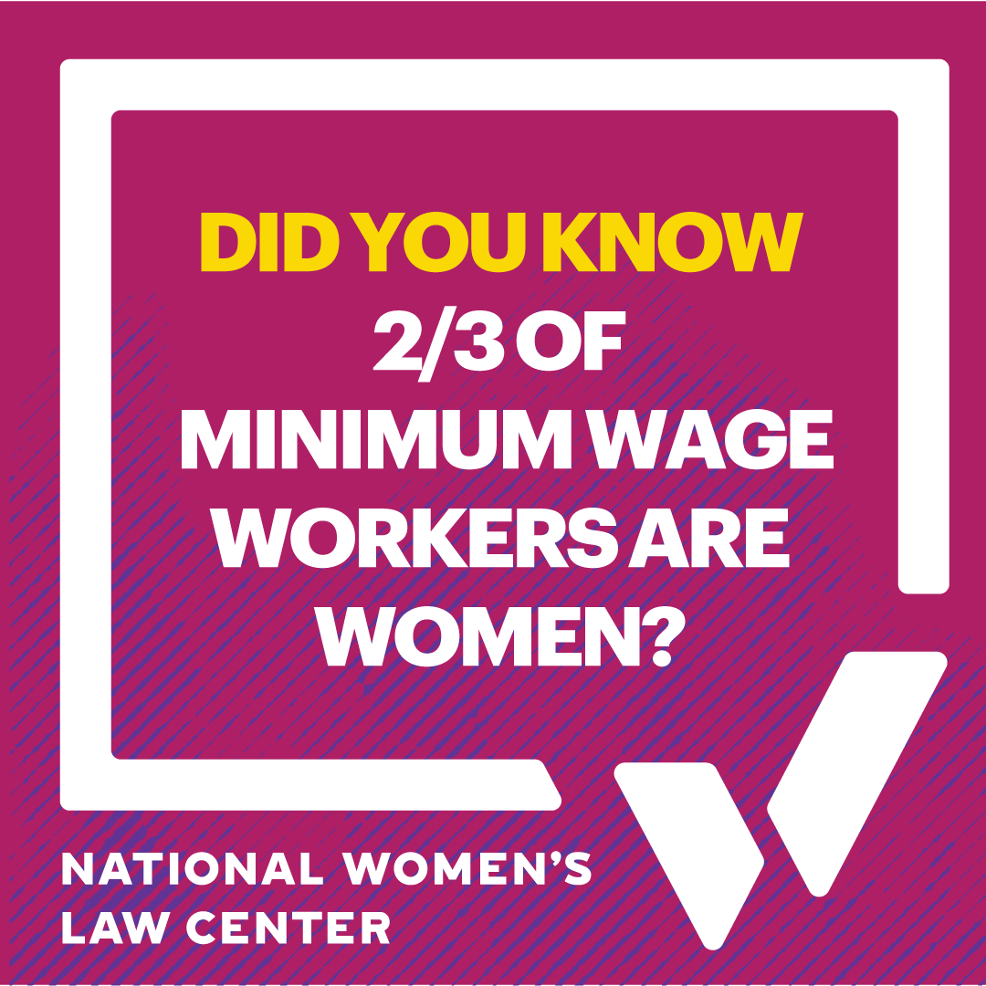 nwlc's tweet photo. Let's raise the minimum wage AND establish #1FairWage! #demdebate #pathwaytogenderjustice #ourvoiceourvote https://t.co/2qQSgq1a4t