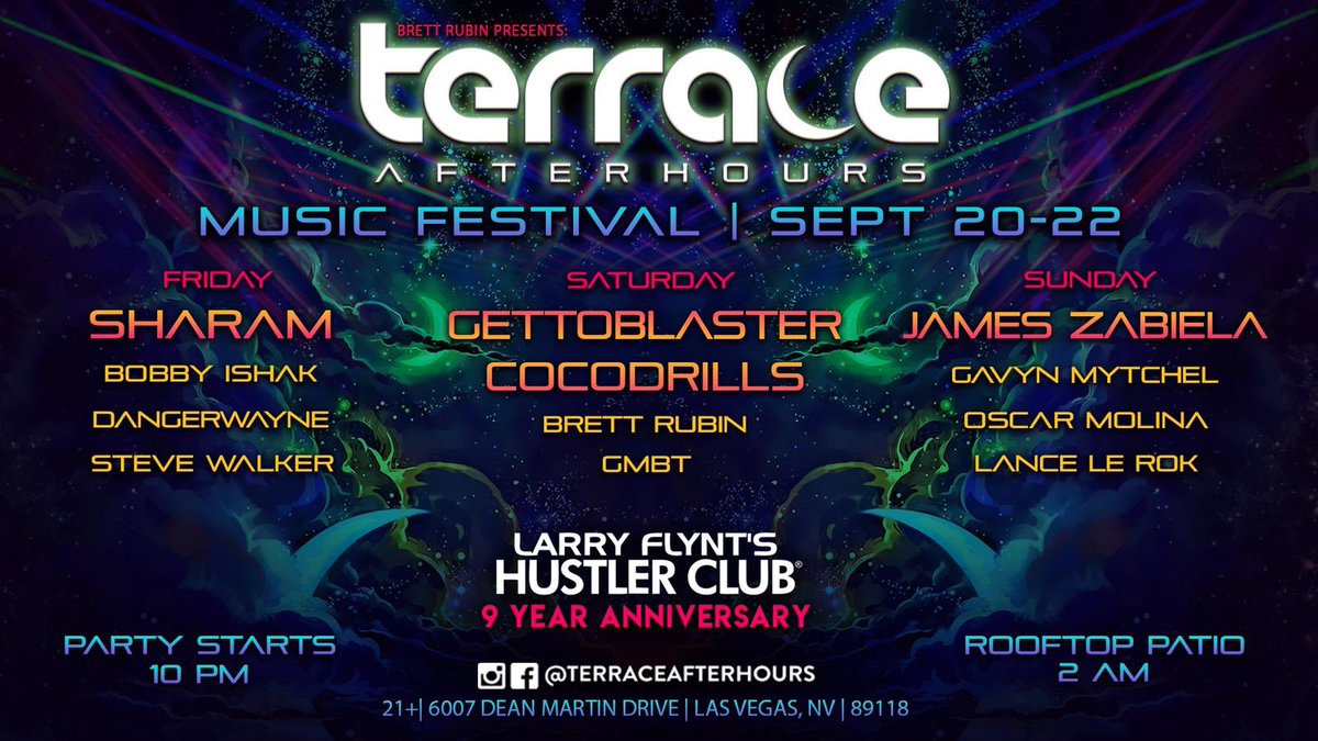 Good to be back in Las Vegas. Djing Sunday 22nd sept