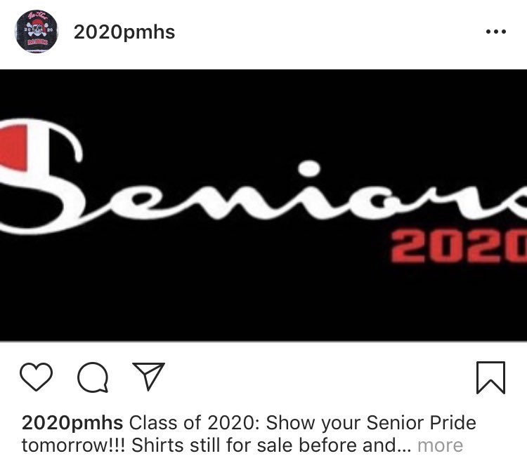 PMHSCLASSOF2020's tweet photo. Wear your shirt tomorrow!!! https://t.co/f6dCHSSIDh