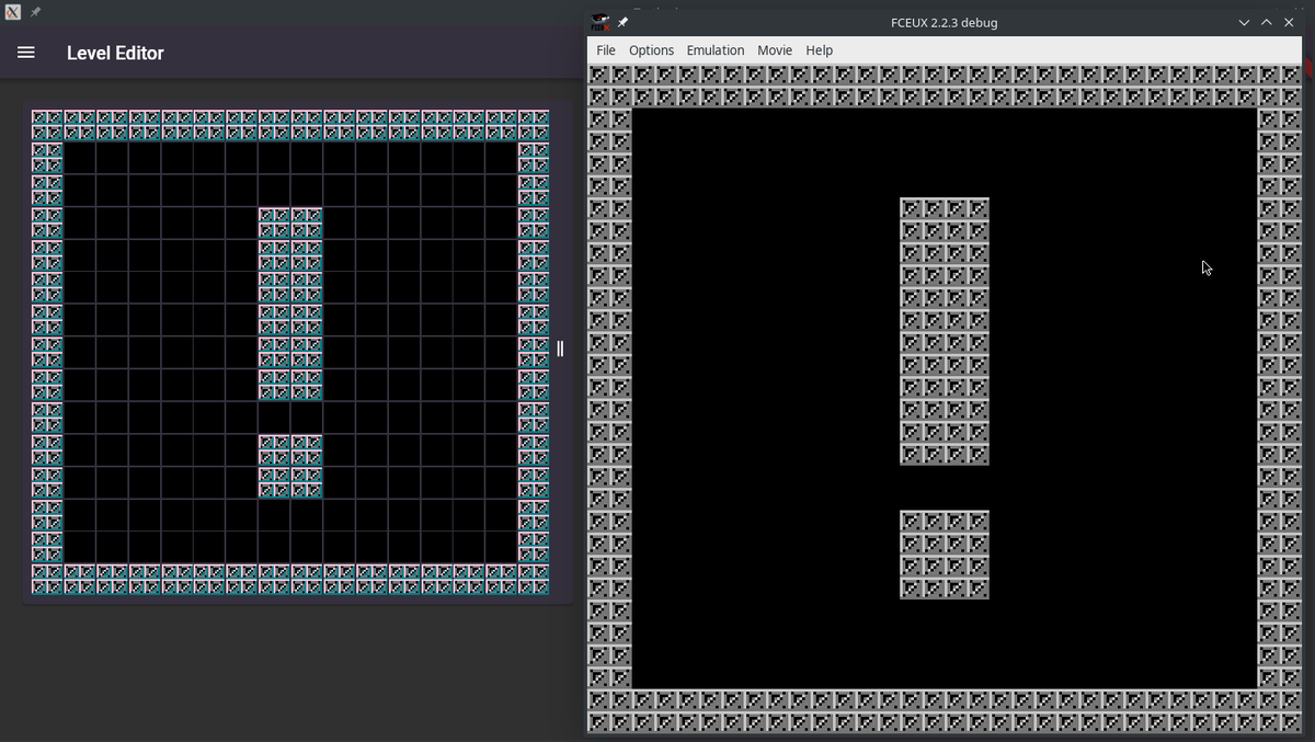 mormeis's tweet photo. Started on the nametable export. Looks like I forgot all my assembly again... #nes #nesdev #flutterdev #flutter https://t.co/WsejNigOPR