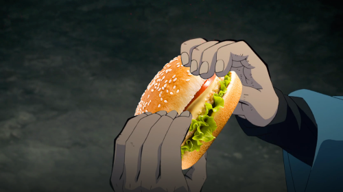 nattnatts's tweet photo. I started watching kimetsu no yaiba.. 
and I thought he deserved a big mac😔🍔 https://t.co/cJ3nr2DOfz